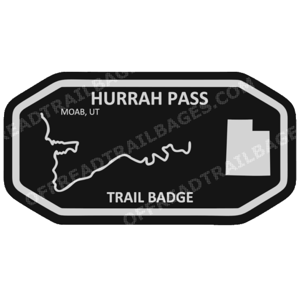 Hurrah Pass - Moab UT - Off-Road Trail Badge