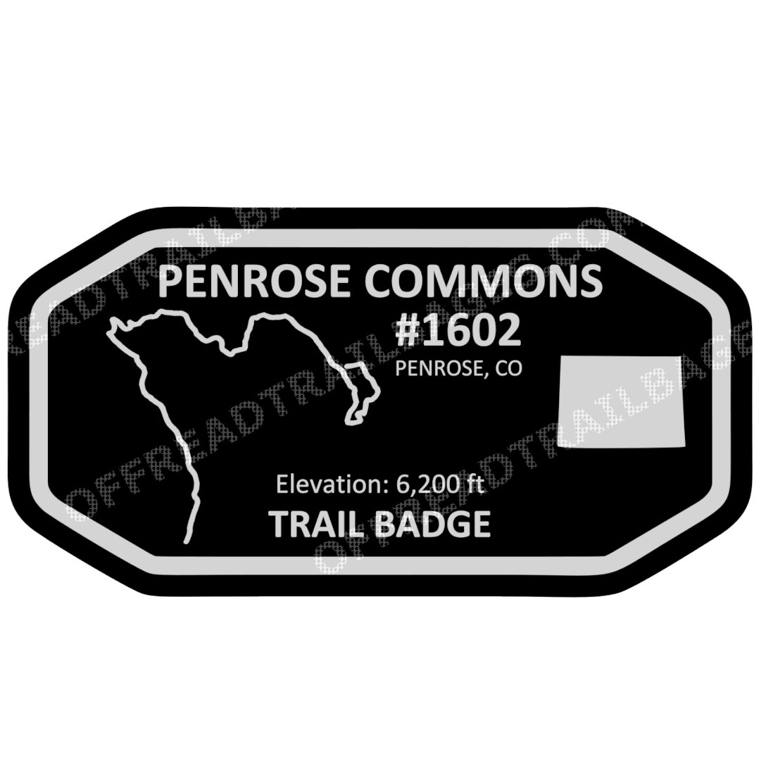 Penrose Commons BLM 1602 - Penrose CO - Off-Road Trail Badge