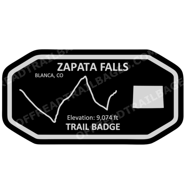 Zapata Falls - Blanca CO - Off-Road Trail Badge